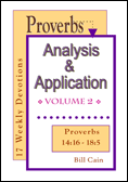 Proverbs: Analysis & Application Volume 2